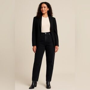 Vintage Riders High Waisted Black Jeans Women’s Size 14 Long USA Made 90s Mom